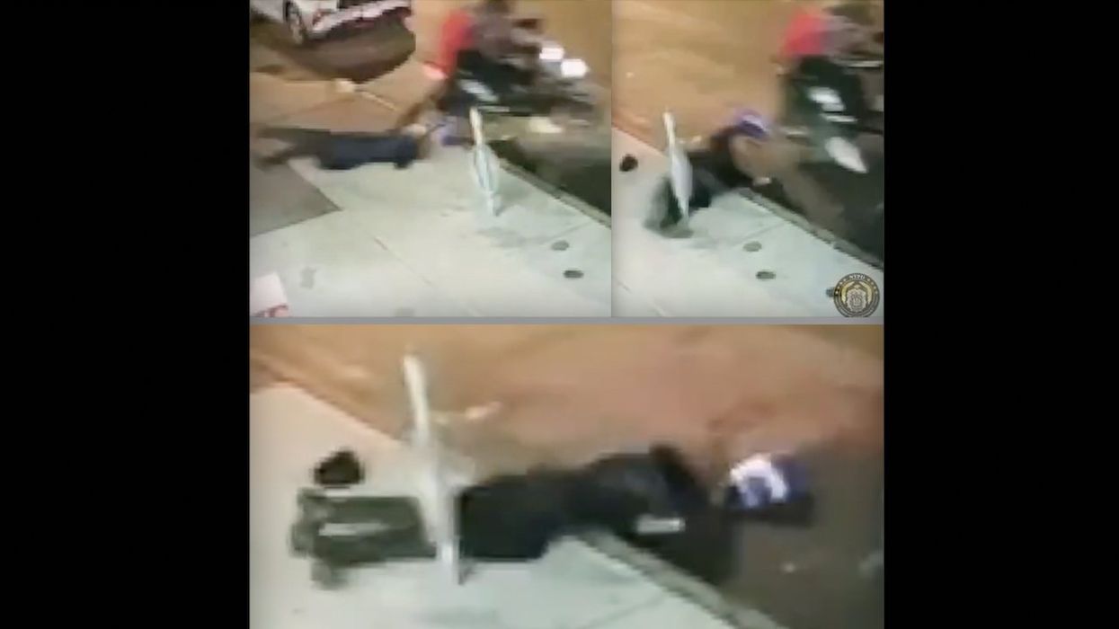 Illegal immigrants on moped drag woman on NYC street after stealing her phone, video reportedly shows
