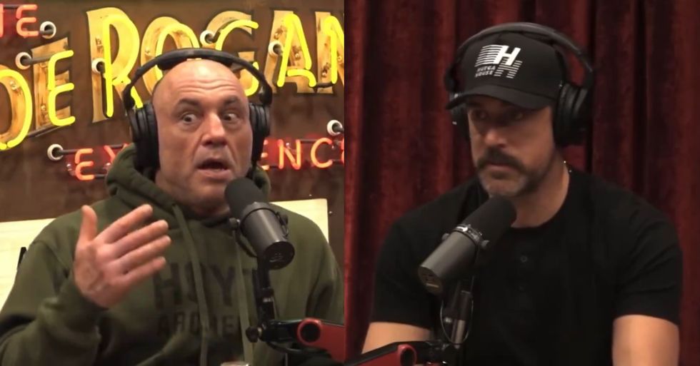 'Everyone is going to get sued': Joe Rogan tells Aaron Rodgers the pendulum is about to swing back on the sex-change industry