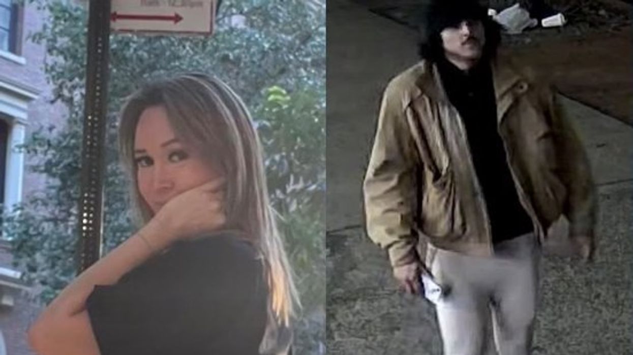 Man suspected of bludgeoning woman to death with iron caught on camera fleeing bloody scene in victim's leggings: Police