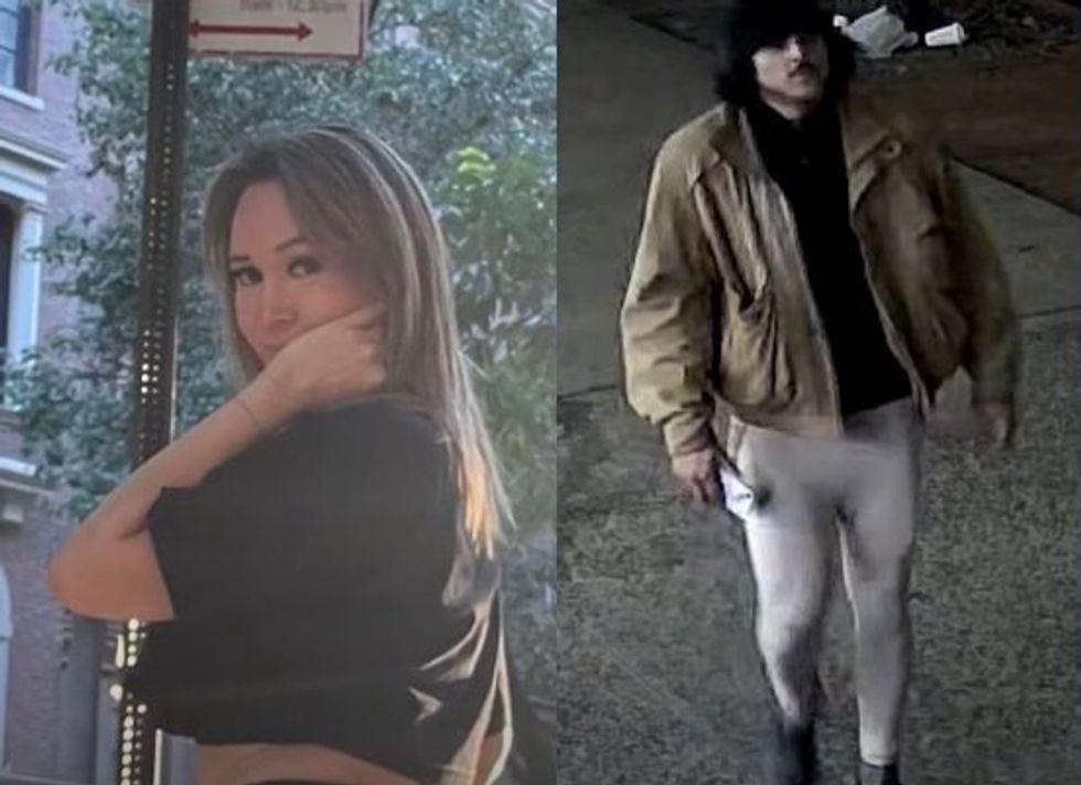 Man suspected of bludgeoning woman to death with iron caught on camera fleeing bloody scene in victim's leggings: Police