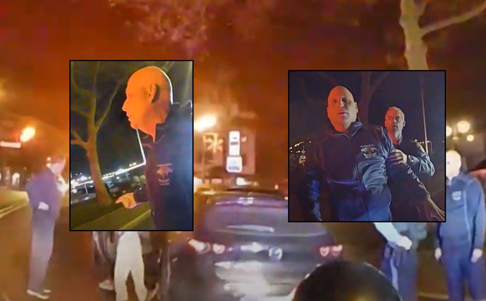 Crash investigation goes off the rails when police chief allegedly arrives to scene 'drunk‚' sergeant slams him on car: Video