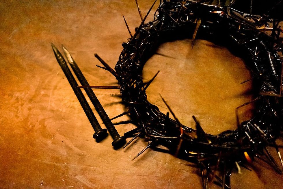 NYC congregation is split on 'tacky' and grotesque depiction of Jesus' crucifixion that some compared to pizza