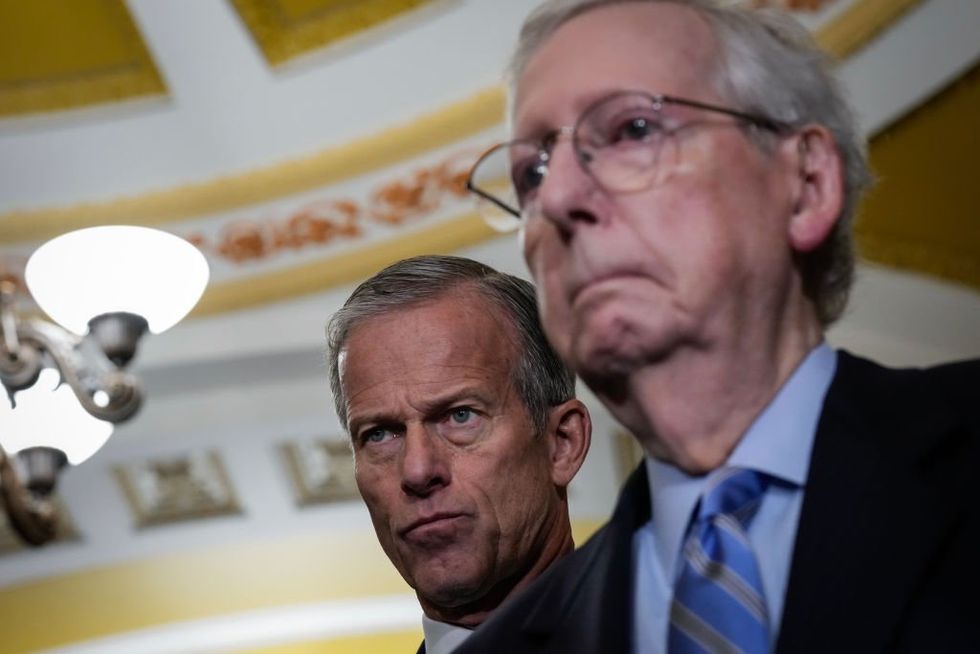Sen. John Thune hopes to succeed McConnell as Senate GOP leader