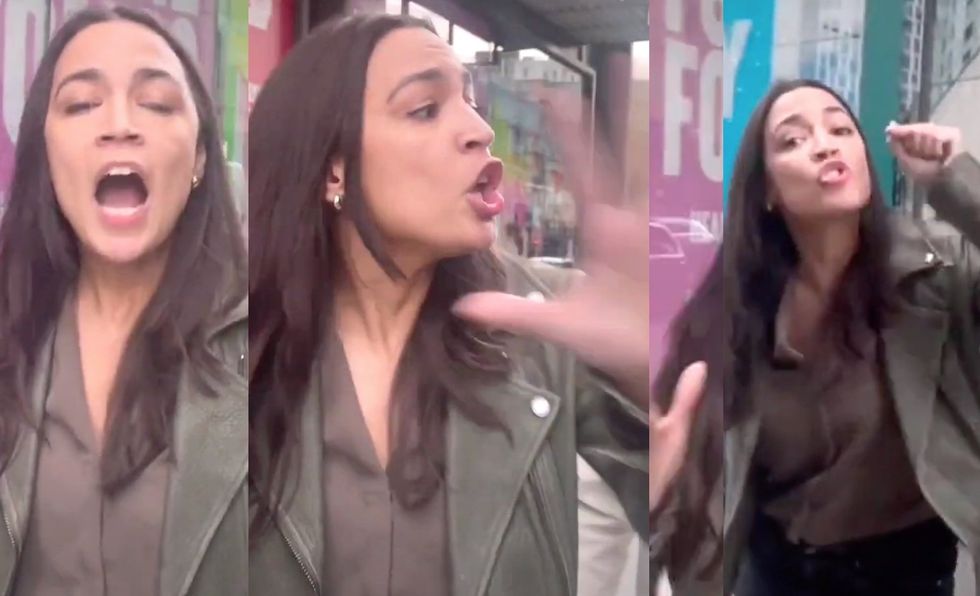 Ocasio-Cortez lashes out at anti-Israel protesters demanding she say the word genocide: 'It's f***ed up man!'