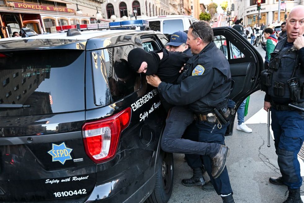 Residents who have yet to flee San Francisco vote to screen welfare recipients for drugs and expand police powers