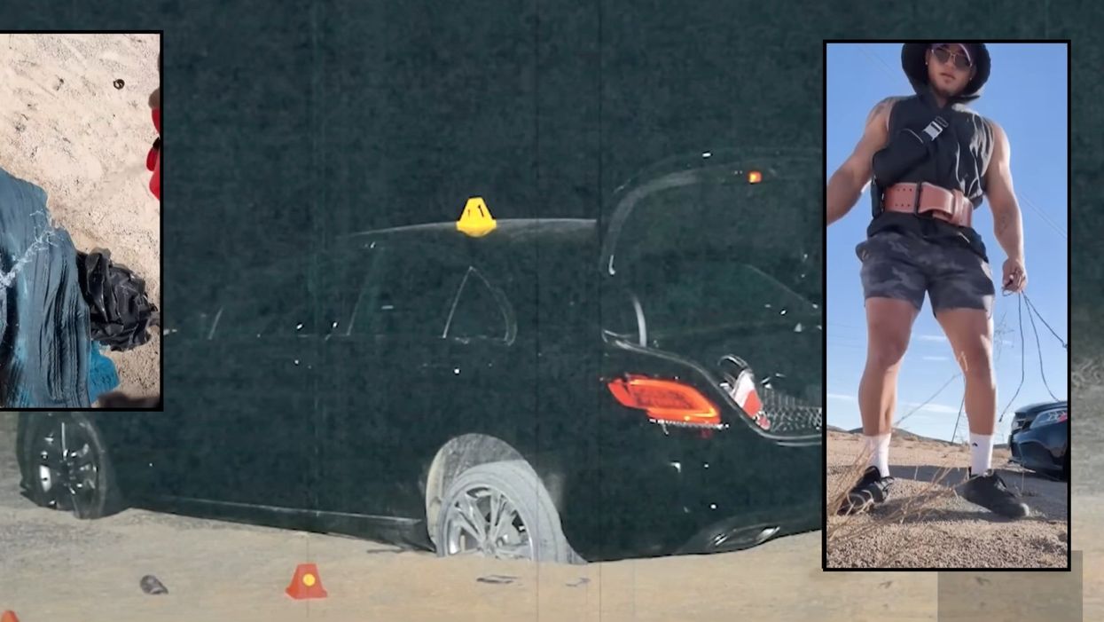 Police say murderer recorded himself burning body of 'con artist' victim before getting his car stuck in California desert