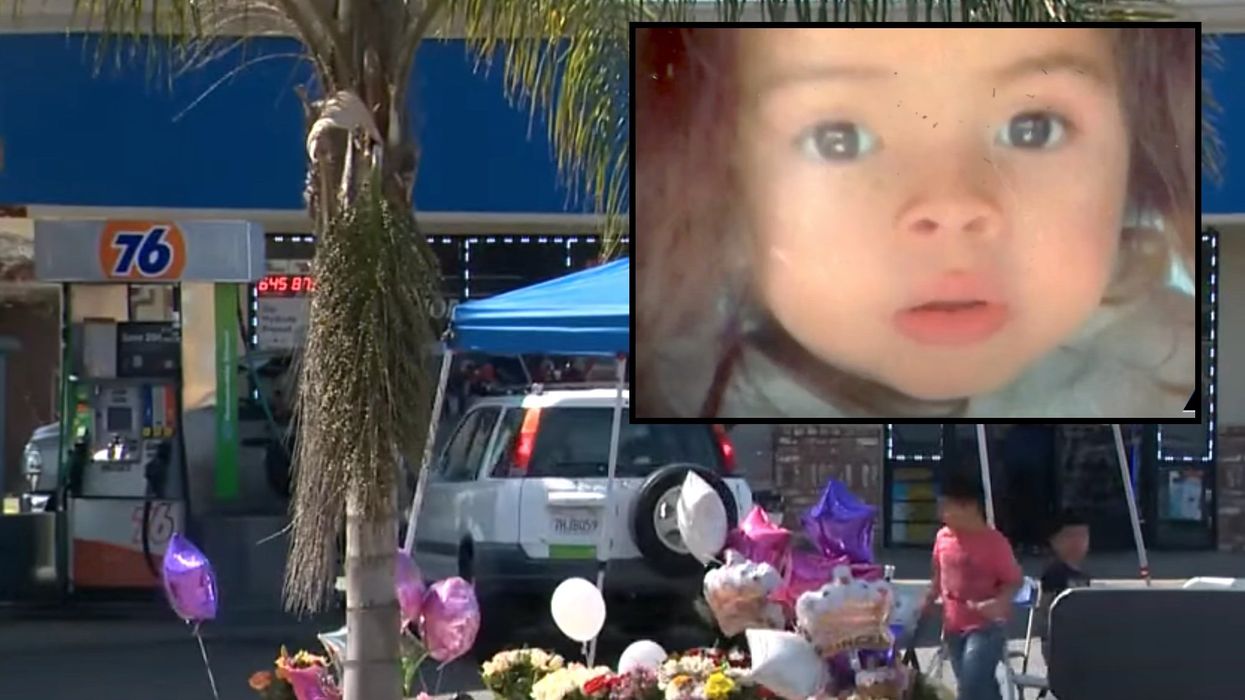 Toddler left alone in running truck at gas station accidentally ran over 2-year-old and killed her, California police say