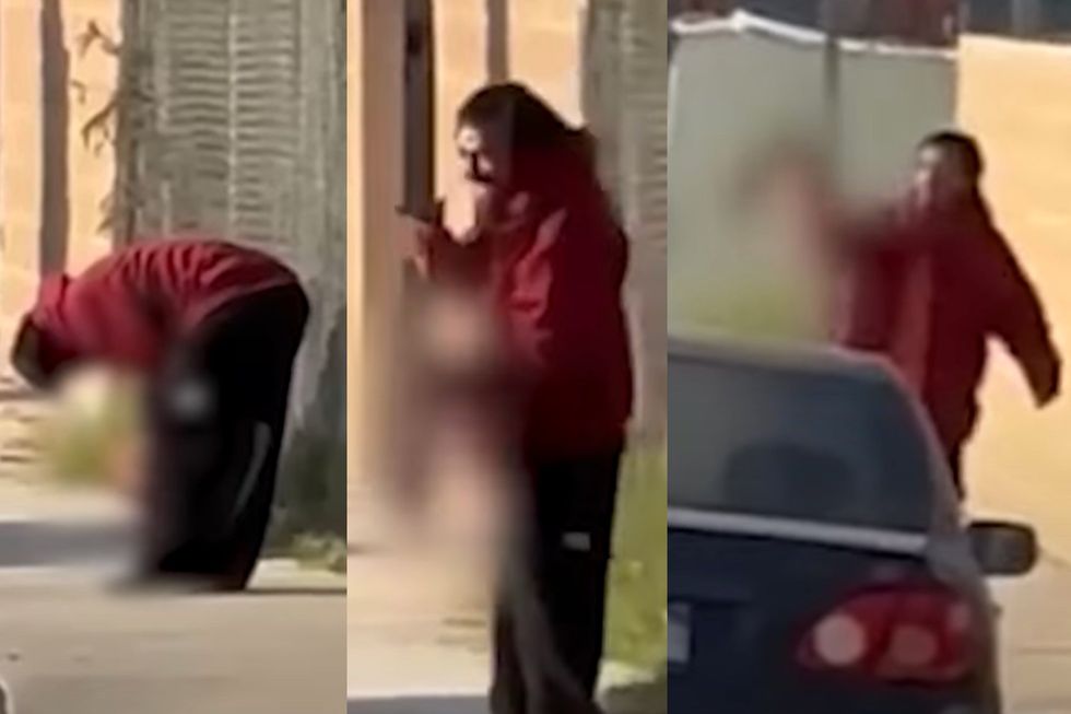 Horrifying video shows man walking off with severed leg after lethal train accident in California: 'He's eating that'