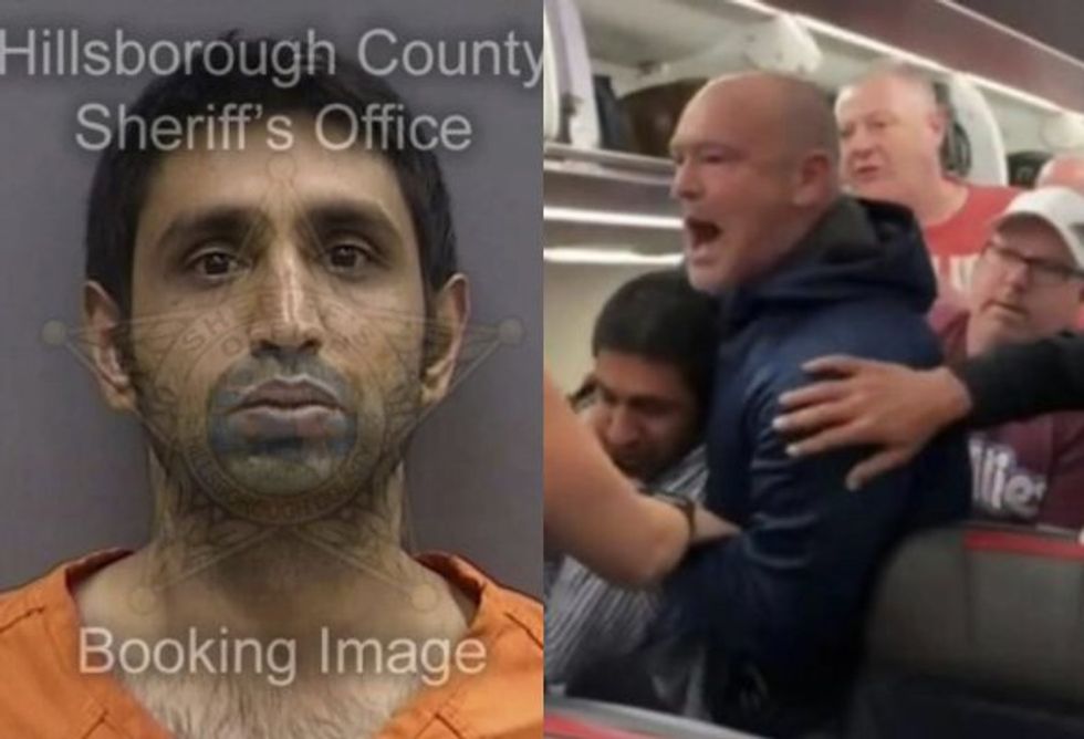 Watch: Florida man calls American Airlines passengers 'blue-eyed white devils‚' threatens to 'take plane down‚' doesn't end well for him