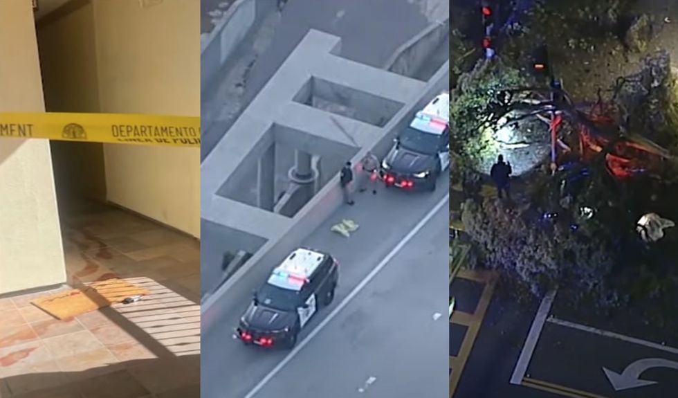 California woman allegedly stabbed boyfriend‚ pushed her children out of moving car onto freeway‚ and then killed herself