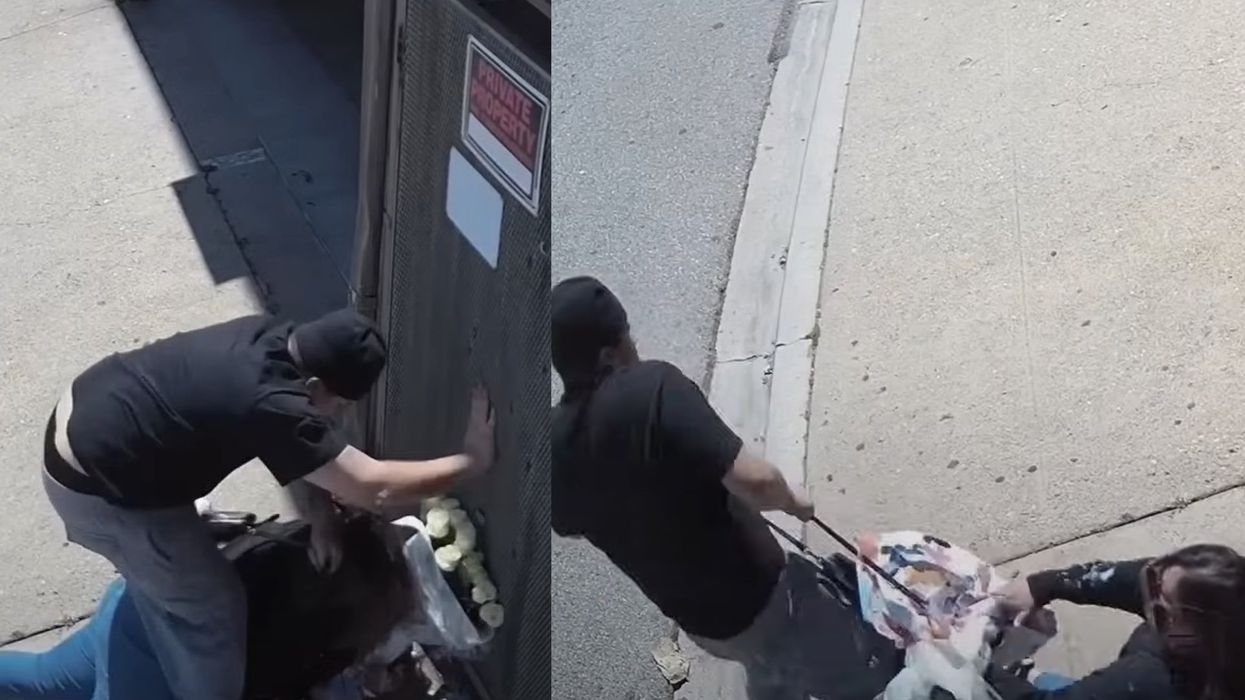 Video shows thug knocking down California woman from behind to steal her purse in broad daylight