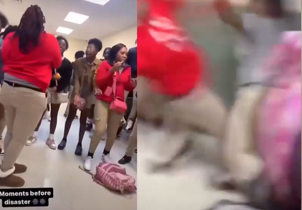 Video shows student brawl at Louisiana high school‚ but parents are angry that school officer used pepper spray