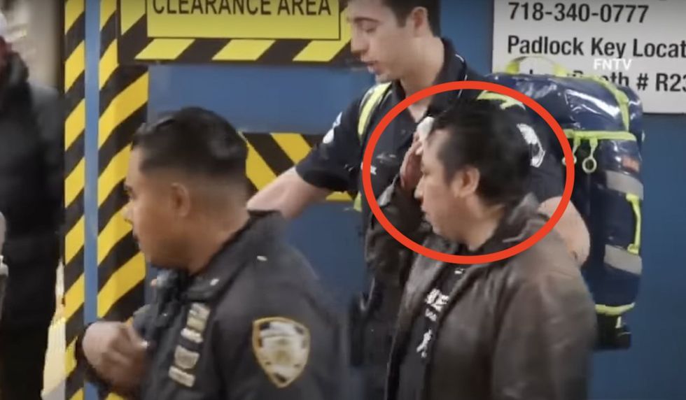 Transgender attacker menaces man with shoe‚ then punches him in face on NYC subway platform‚ leaving victim bloody‚ cops say