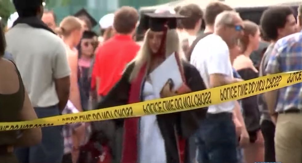 Georgia woman fell 136 feet to her death from Ohio graduation stands, but police say it was not accidental