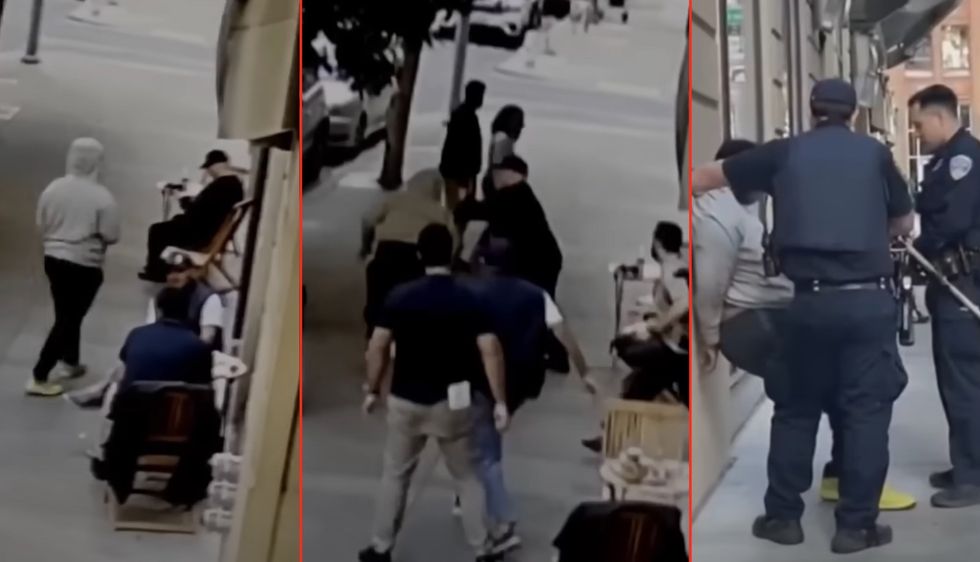 Video shows San Francisco residents tackle and hold down thief who tried to steal laptop from woman at cafe