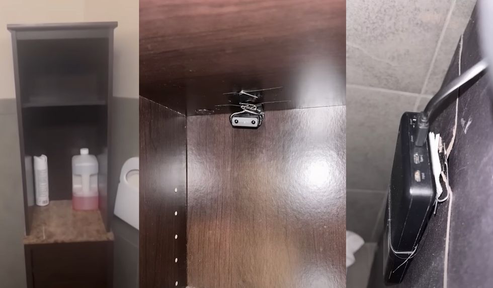 Woman finds camera pointed at toilet in public bathroom of chiropractic clinic in California