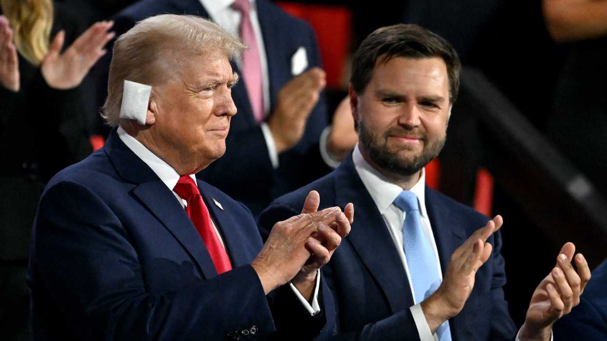 Convention floor erupts after Trump makes appearance at RNC with bandage, appears to tear up while watching speakers