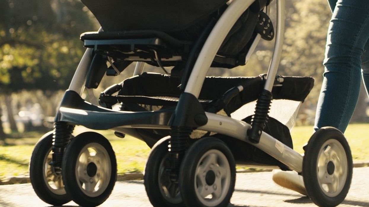 Monster shoots baby in stroller. Parents apparently run and hide — suspect believed to be female.