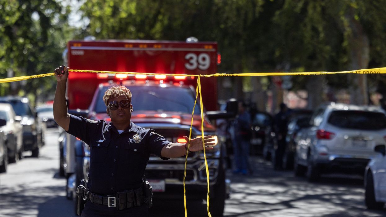 California dad allegedly finds home invader attacking his 2 children and beats him so badly, he was carried out on a stretcher