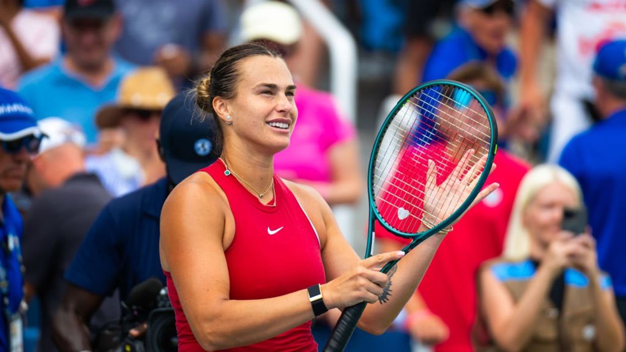 'XX XY': Tennis star Aryna Sabalenka's coach spotted wearing pro-biological women sports apparel during win over world No. 1