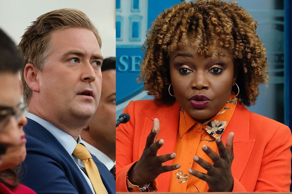 Karine Jean-Pierre outraged at Peter Doocy for challenging her on political rhetoric after 2nd assassination attempt