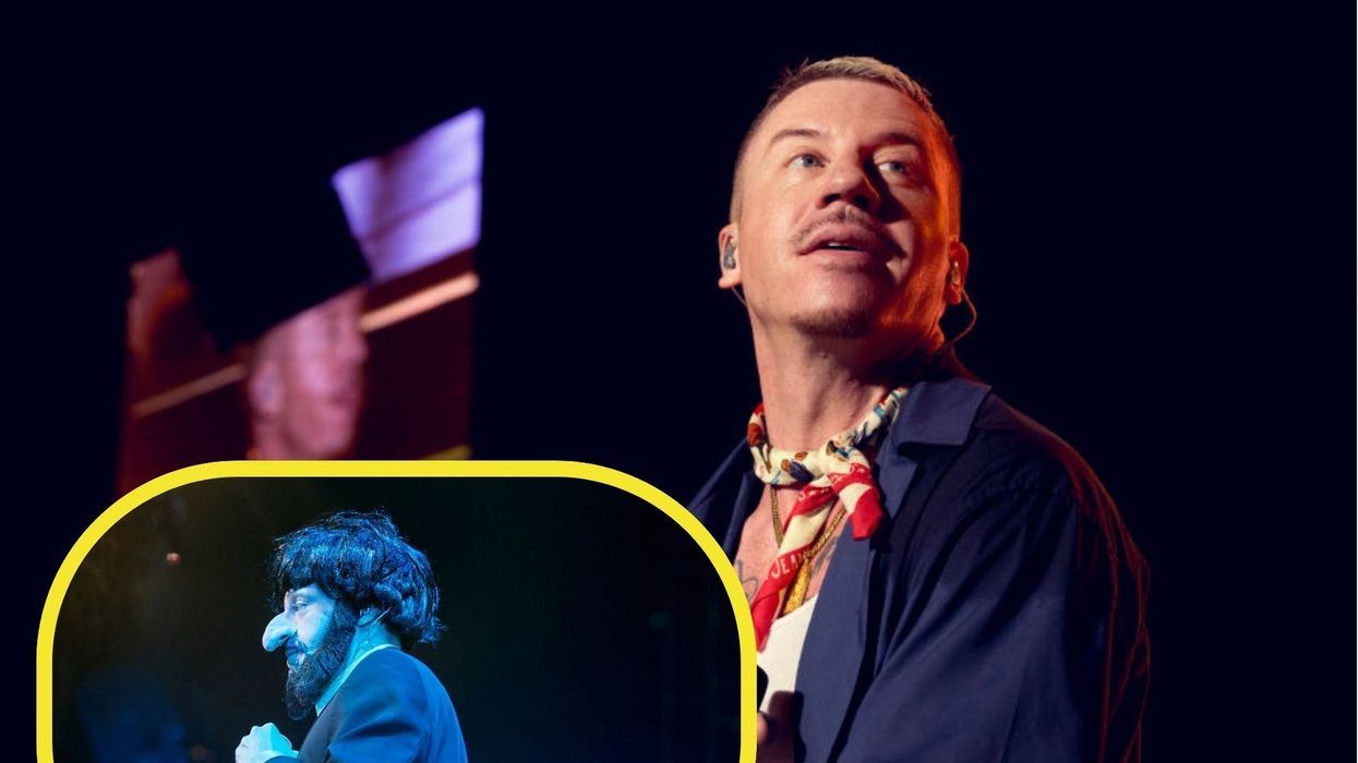 Macklemore leads 'F*** America!' chant at pro-Palestinian concert