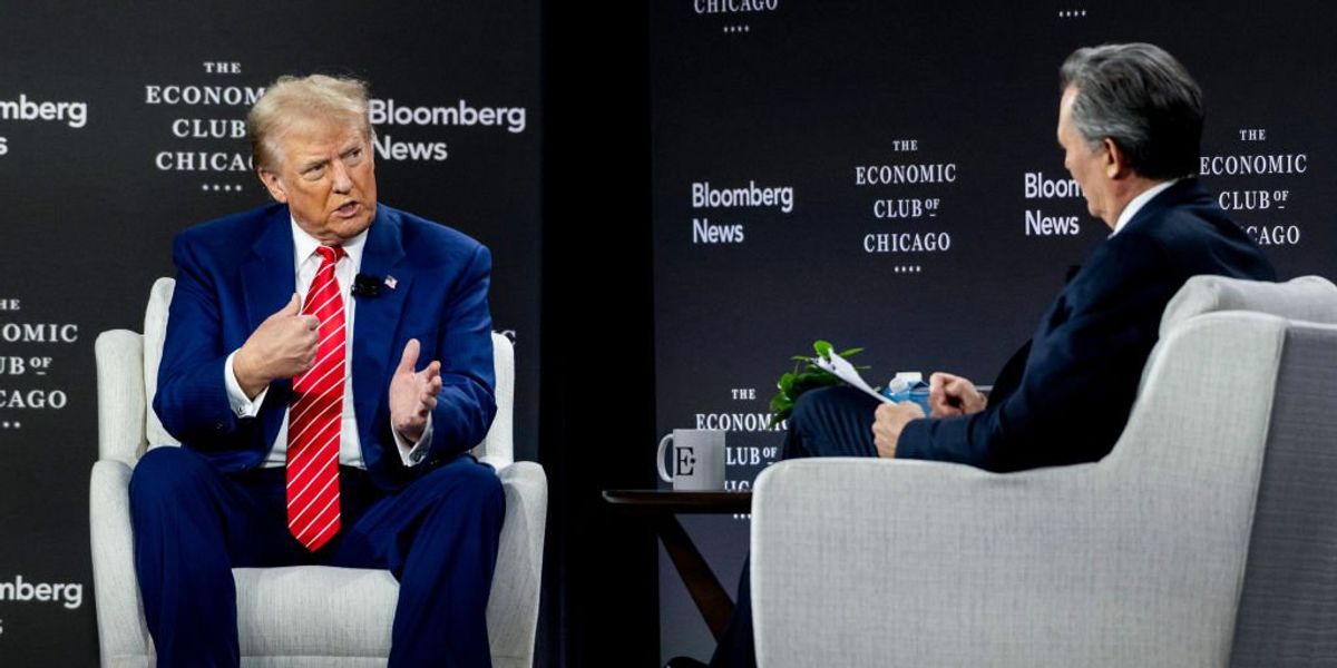 Bloomberg Interviews Bloomberg interviewer's attempts to needle Trump backfire — and the ...