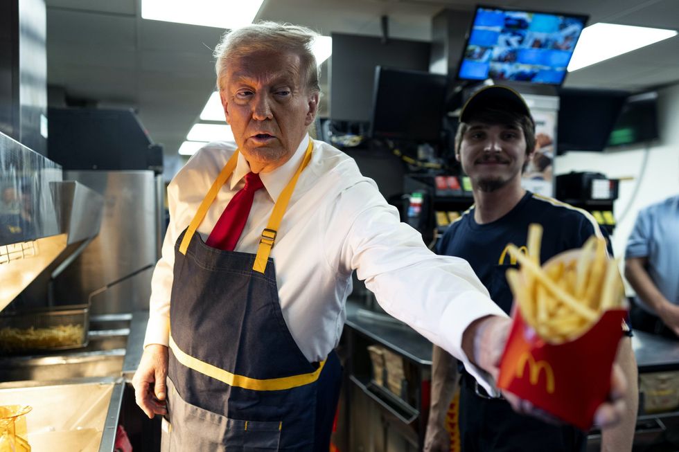 Trump's French fry photo op was a hit with a surprising demographic, according to Newsweek poll