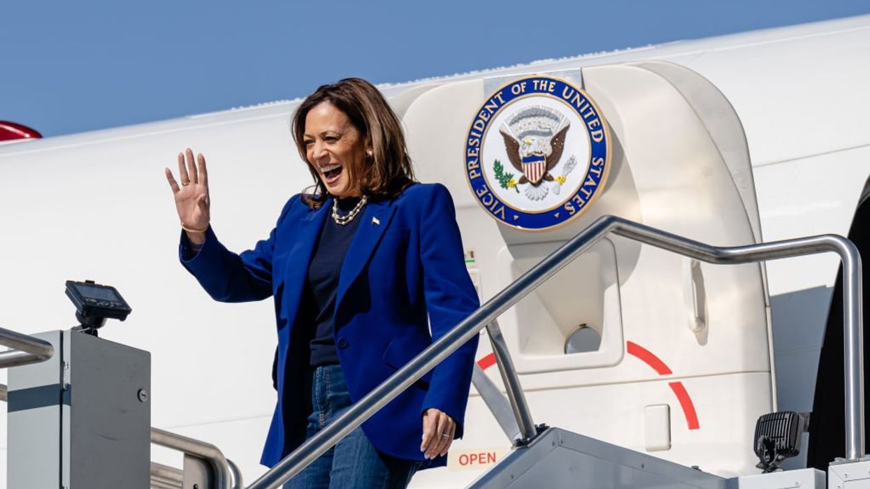 Kamala repeats the line, says Trump 'suggested rifles should be trained on' Liz Cheney, calling her a 'true patriot'
