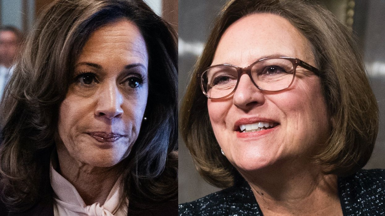 Outrage ensues after husband of GOP senator apparently snubs Kamala Harris at swearing-in ceremony