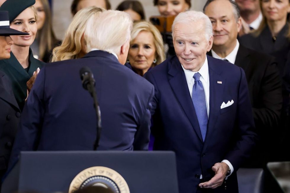 Biden and Harris applaud president they characterized as dictator then hear his plan to erase their ruinous legacy