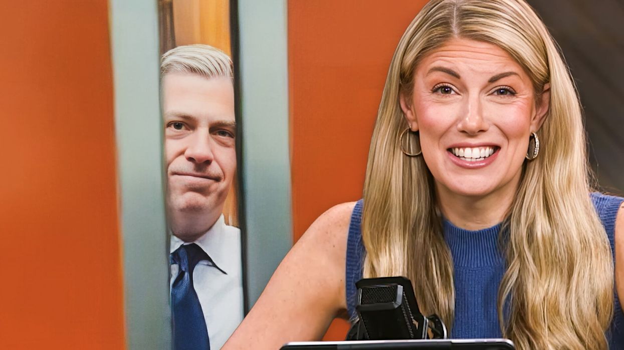 Senator Banks CLOWNS HHS employee cut by DOGE