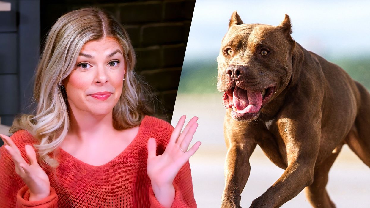 Woman celebrates her ‘abor-bor,’ claims her pit bull always ‘wins’ over a baby