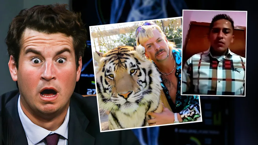 Interview with Joe Exotic's deported husband goes OFF THE RAILS
