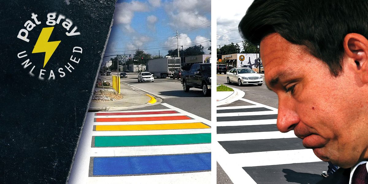 Gov. Ron DeSantis REMOVES LGBT crosswalk at Pulse Memorial overnight Gov. Ron DeSantis REMOVES LGBT crosswalk at Pulse Memorial overnight