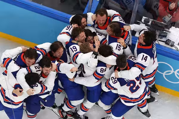 'LOTS OF WINNING!!!' Trump praises America's historic hockey victory at Winter Olympics