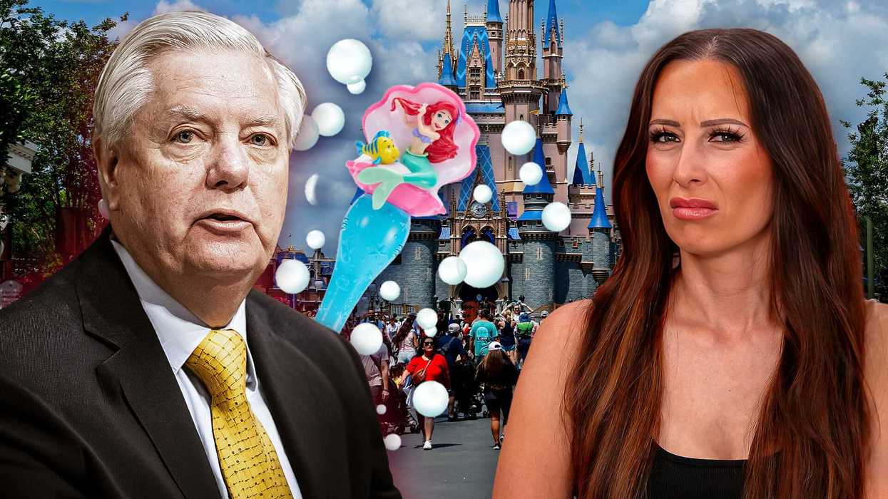 Lindsey Graham spotted holding bubble wand at Disney World during shutdown