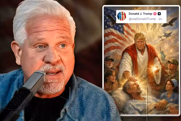 Glenn Beck reveals what everyone is missing about the Trump Jesus meme
