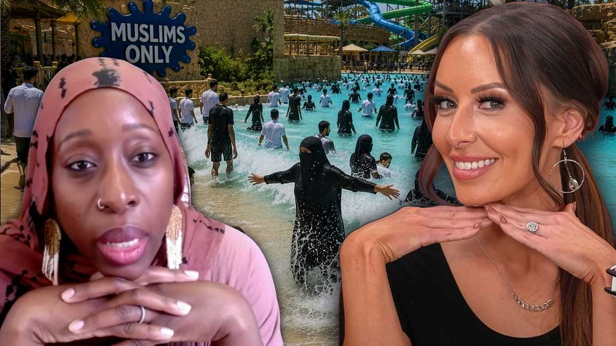 'How is this any different from "whites only"?' Sara Gonzales confronts organizer of Muslim-only water park event
