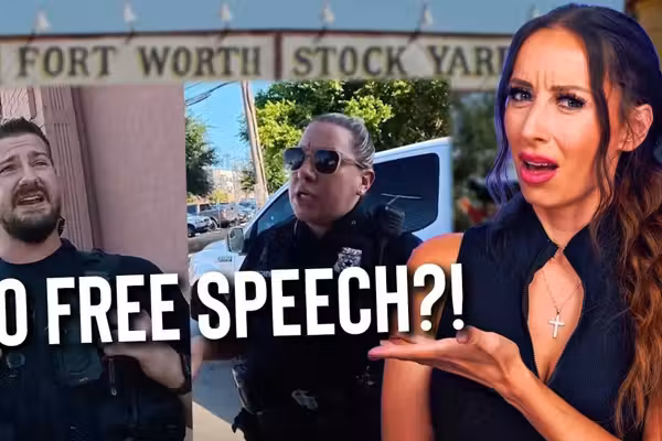 ‘If someone is offended by your talking, then we have a problem’: VIRAL footage shows Texas cops threatening preachers