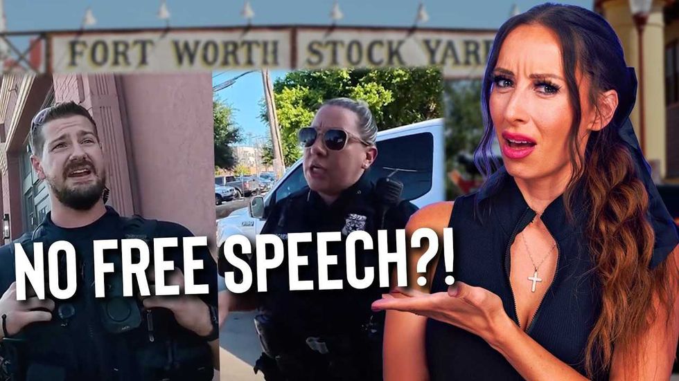 ‘If someone is offended by your talking, then we have a problem’: VIRAL footage shows Texas cops threatening preachers