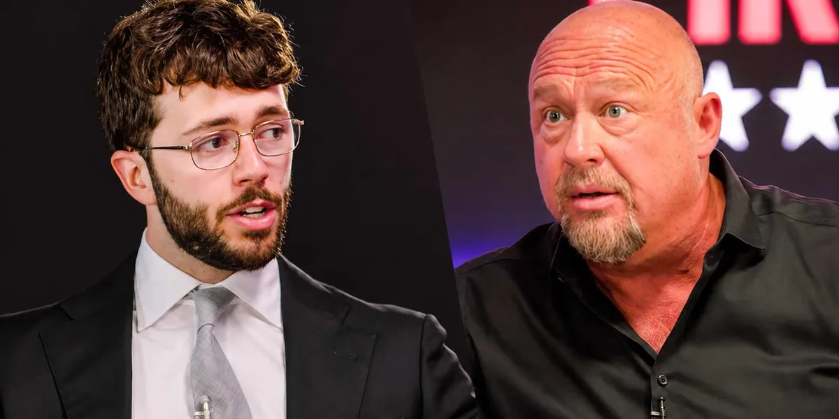 John Doyle and Alex Jones clash over the right’s biggest psyops in fiery MAGA debate