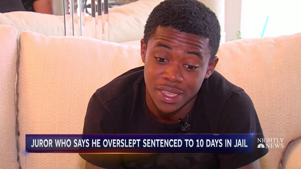 21-year-old Florida man sentenced to 10 days in prison after he overslept for jury duty in a civil trial, causing a 45-minute delay