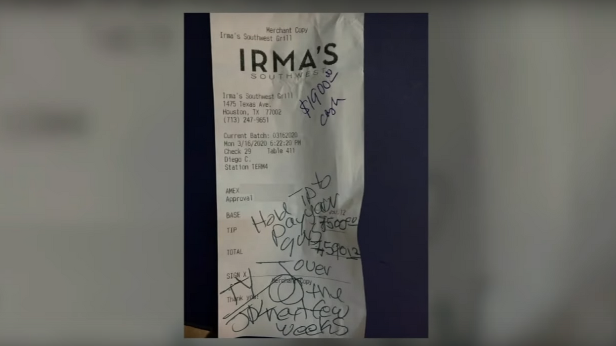 'Above and beyond': Anonymous couple in Texas leave almost $10K tip to help pay restaurant staff