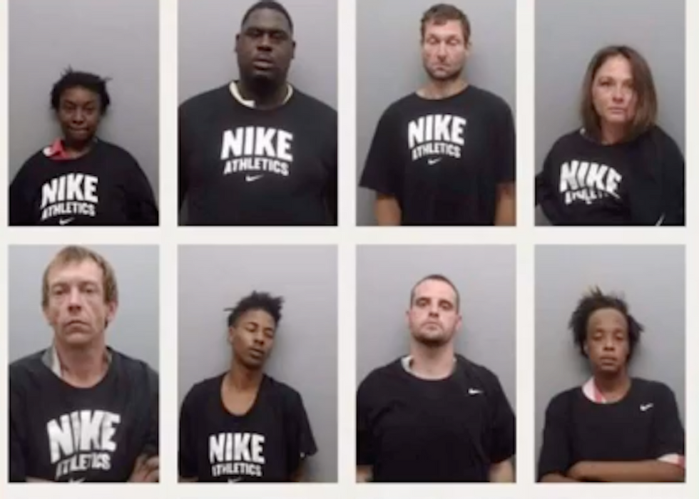 Arkansas sheriff's office put people in Nike shirts for mug shots: 'This will never happen again