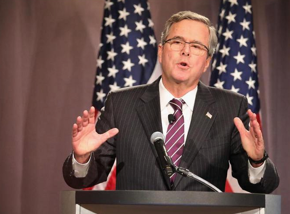 Resets, fake red lines and hashtag campaigns: Jeb Bush dismisses Obama's foreign policy