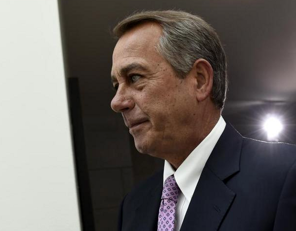 Boehner silent on the Senate immigration plan, and whether he'd get punished for passing it in the House