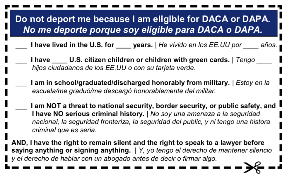 House Dem Makes 'Do Not Deport Me' Cards for Illegal Immigrants