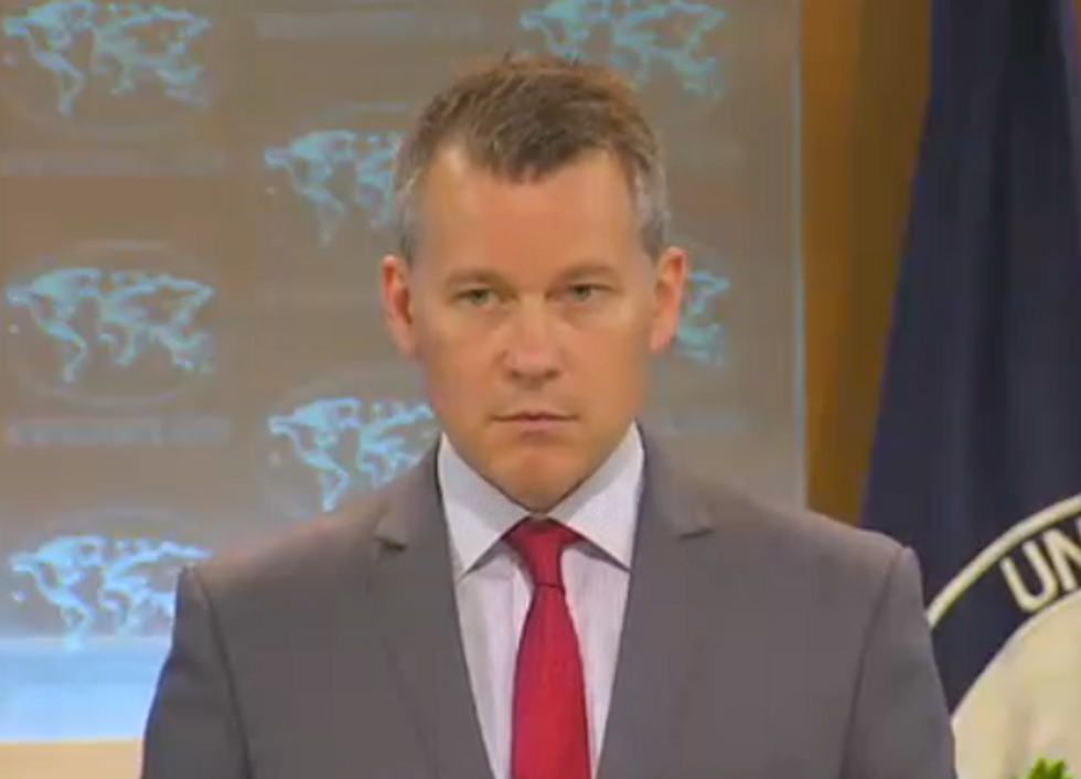The State Dept. had to be asked three times before it answering this question about a former GITMO detainee
