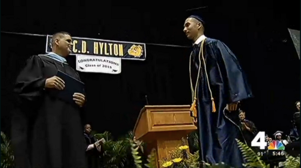Watch This High School Senior Surprise His Classmates in Extremely Moving Way